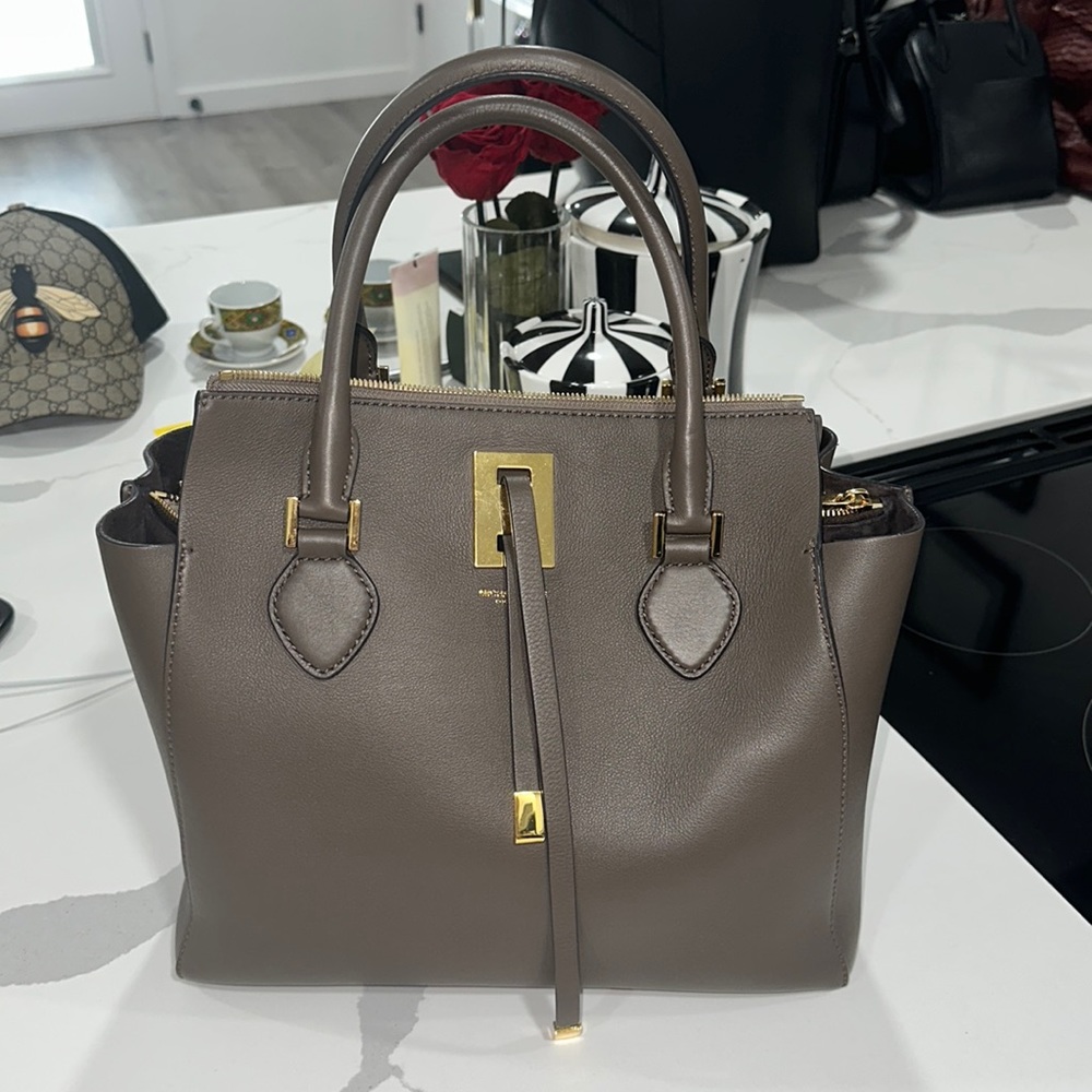 Michael Kors Collection Large Miranda Tote with Strap in Elephant $1495